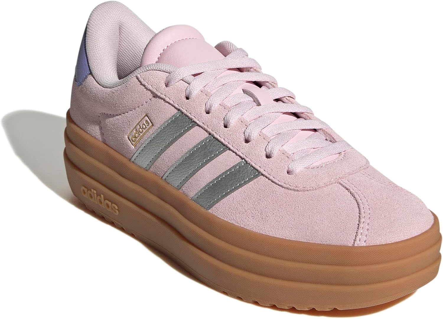 image:imageAdidas UnisexChild Vl Court BoldClear PinkSilver MetallicGold Metallic
