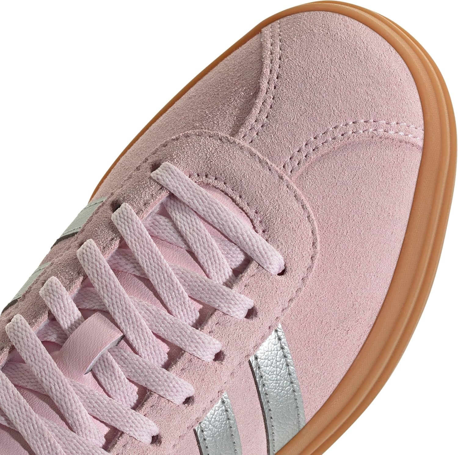 image:imageAdidas UnisexChild Vl Court BoldClear PinkSilver MetallicGold Metallic