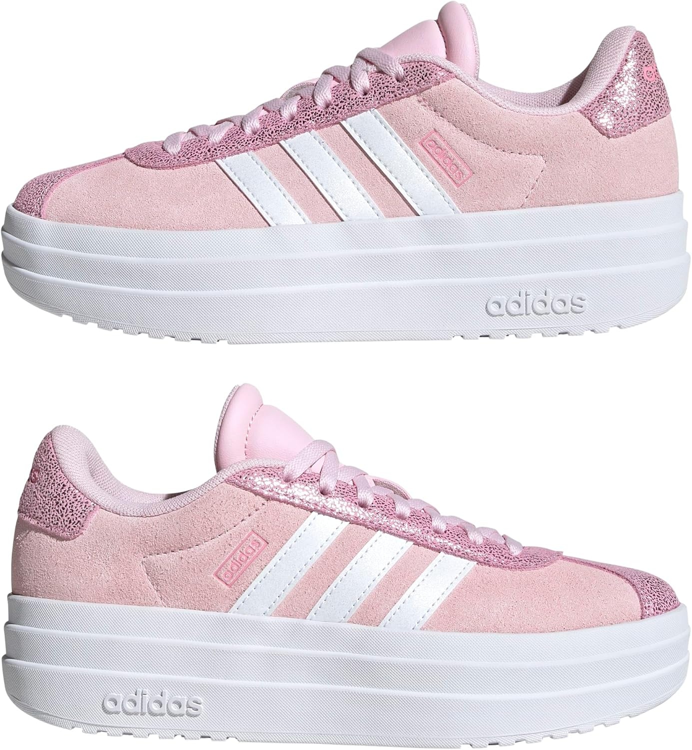 image:imageAdidas UnisexChild Vl Court BoldClear PinkWhiteBliss Pink