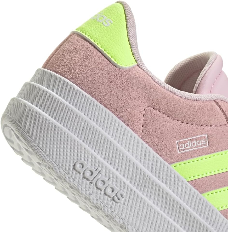 image:imageAdidas UnisexChild Vl Court BoldClear PinkYellowWhite