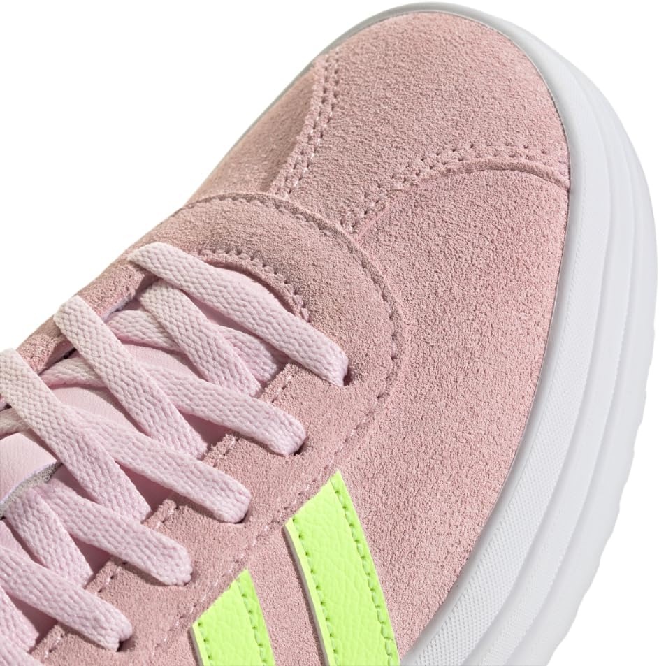 image:imageAdidas UnisexChild Vl Court BoldClear PinkYellowWhite