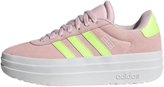 image:imageAdidas UnisexChild Vl Court BoldClear PinkYellowWhite
