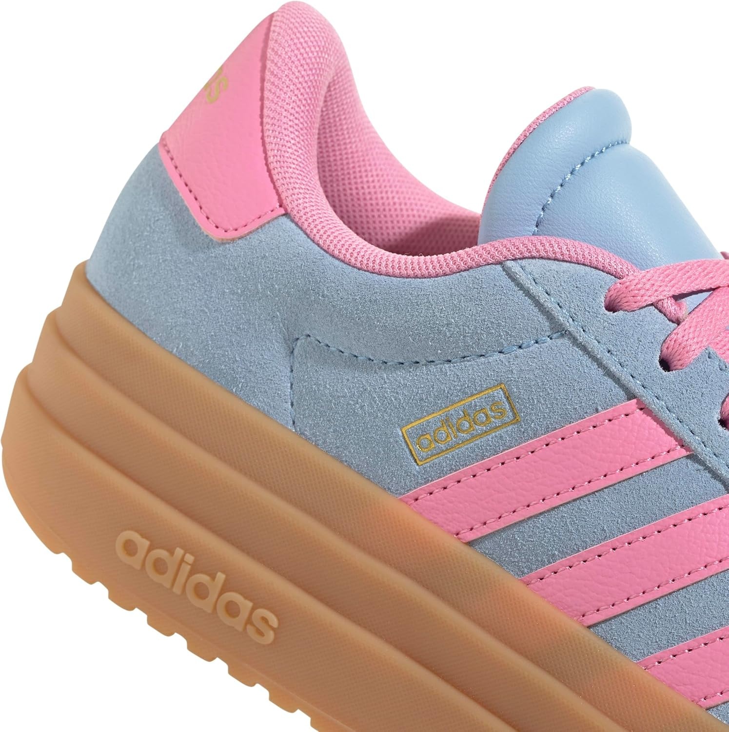 image:imageAdidas UnisexChild Vl Court BoldClear SkyBliss PinkGold Metallic