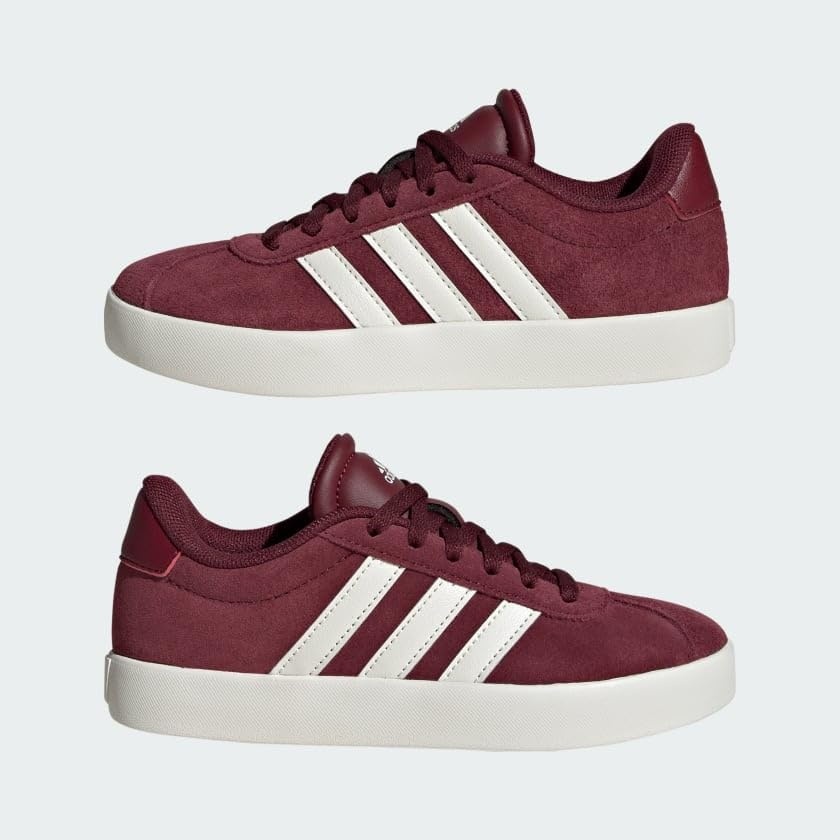 image:imageAdidas UnisexChild Vl Court BoldCollegiate BurgundyOffwhiteWhite