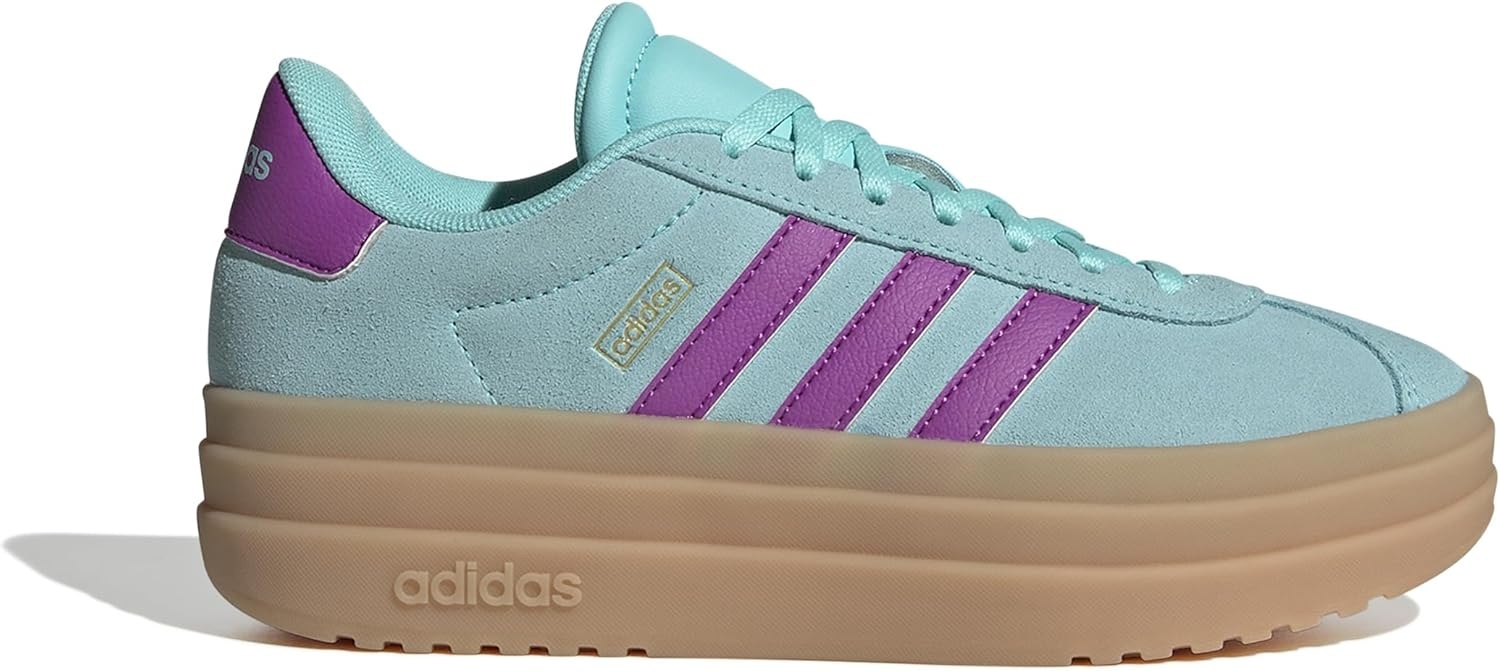 image:imageAdidas UnisexChild Vl Court BoldFlash AquaPurple BurstGum