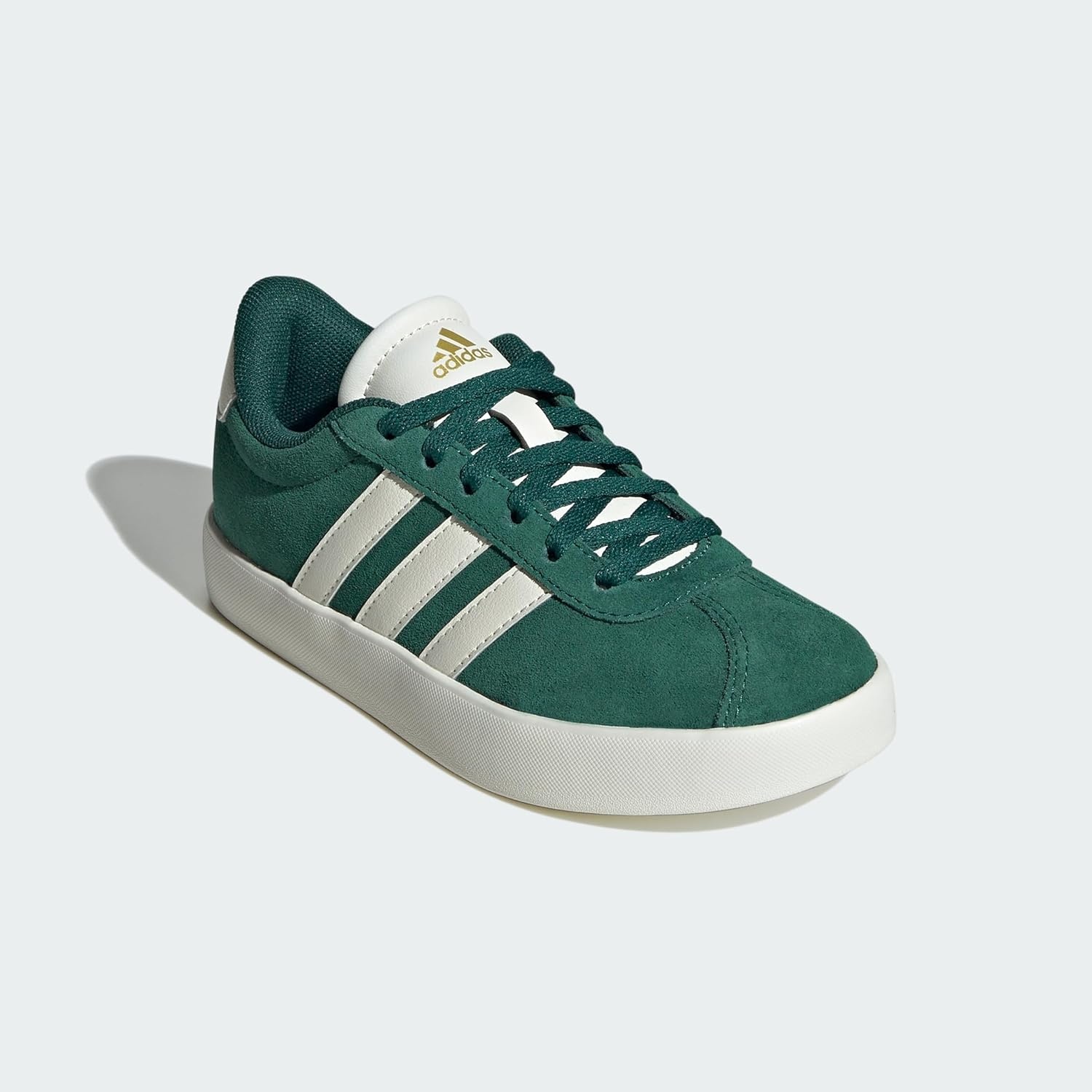 image:imageAdidas UnisexChild Vl Court BoldGreenOff WhiteGold Metallic