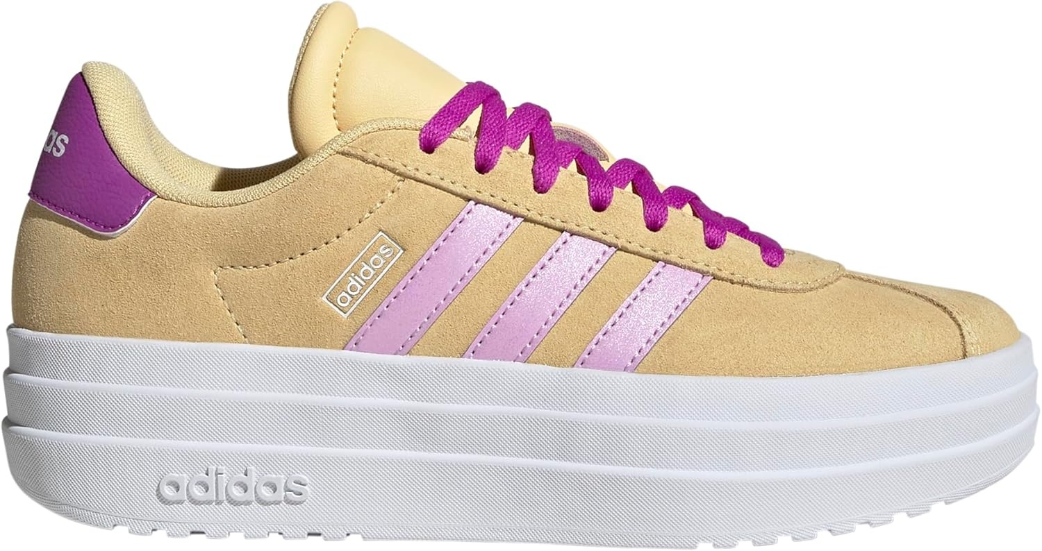 image:imageAdidas UnisexChild Vl Court BoldOrange TintBliss LilacFlash Pink
