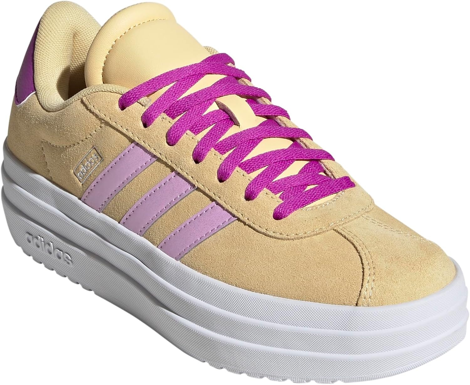 image:imageAdidas UnisexChild Vl Court BoldOrange TintBliss LilacFlash Pink