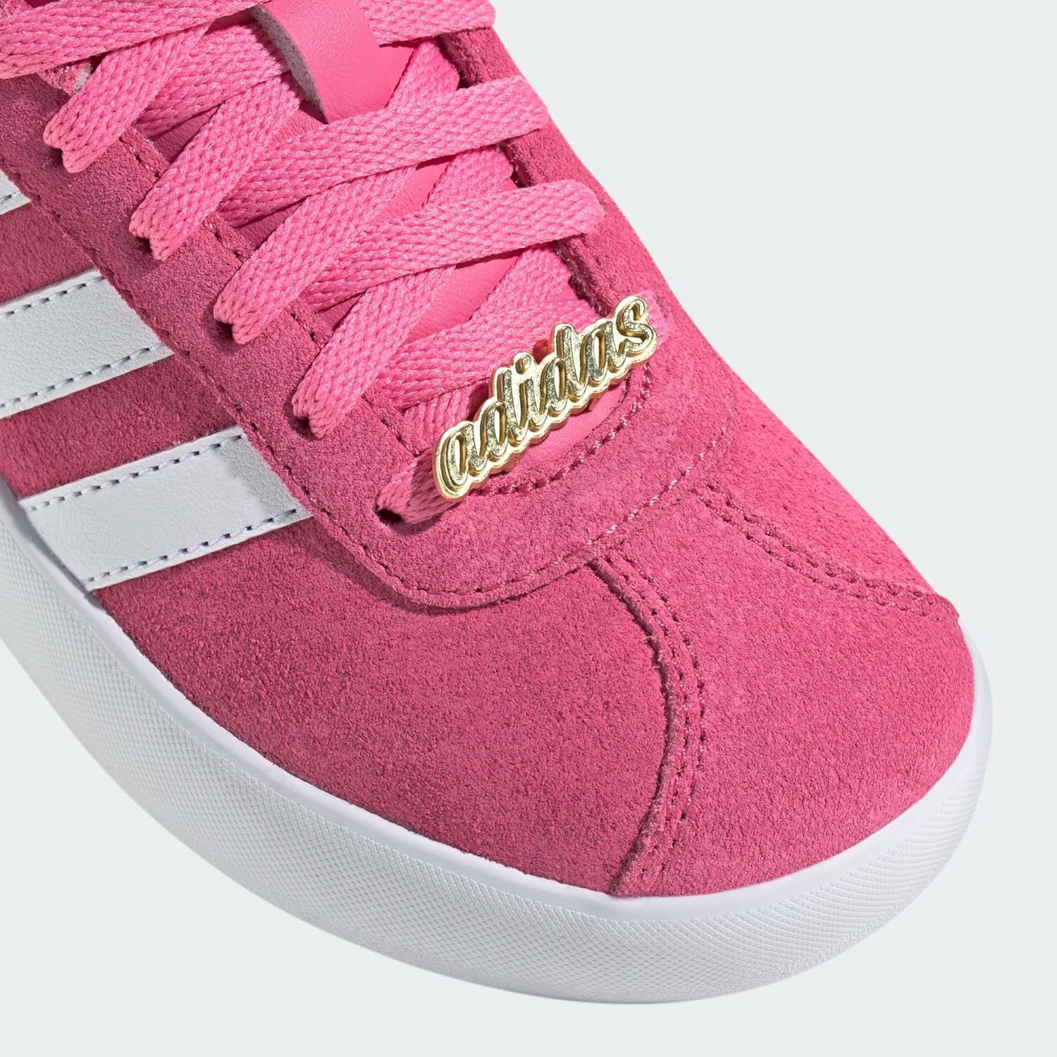 image:imageAdidas UnisexChild Vl Court BoldPink FusionCloud WhiteGrey