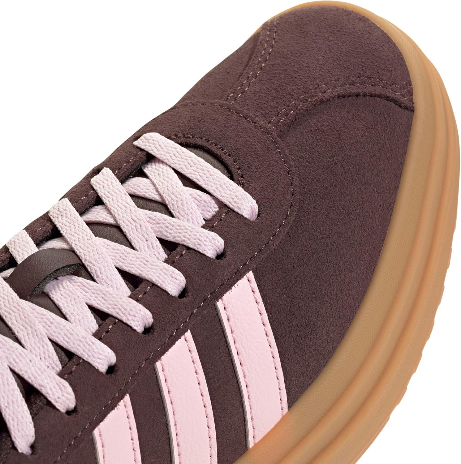 image:imageAdidas UnisexChild Vl Court BoldShadow BrownClear PinkGold Metallic