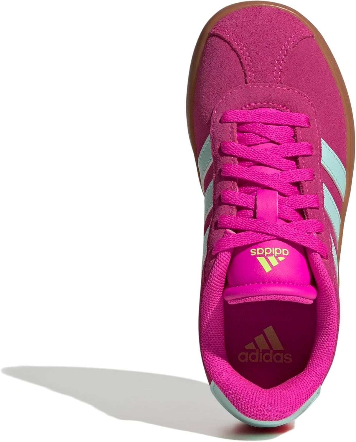 image:imageAdidas UnisexChild Vl Court BoldShock PinkSemi Flash AquaLucid Lemon