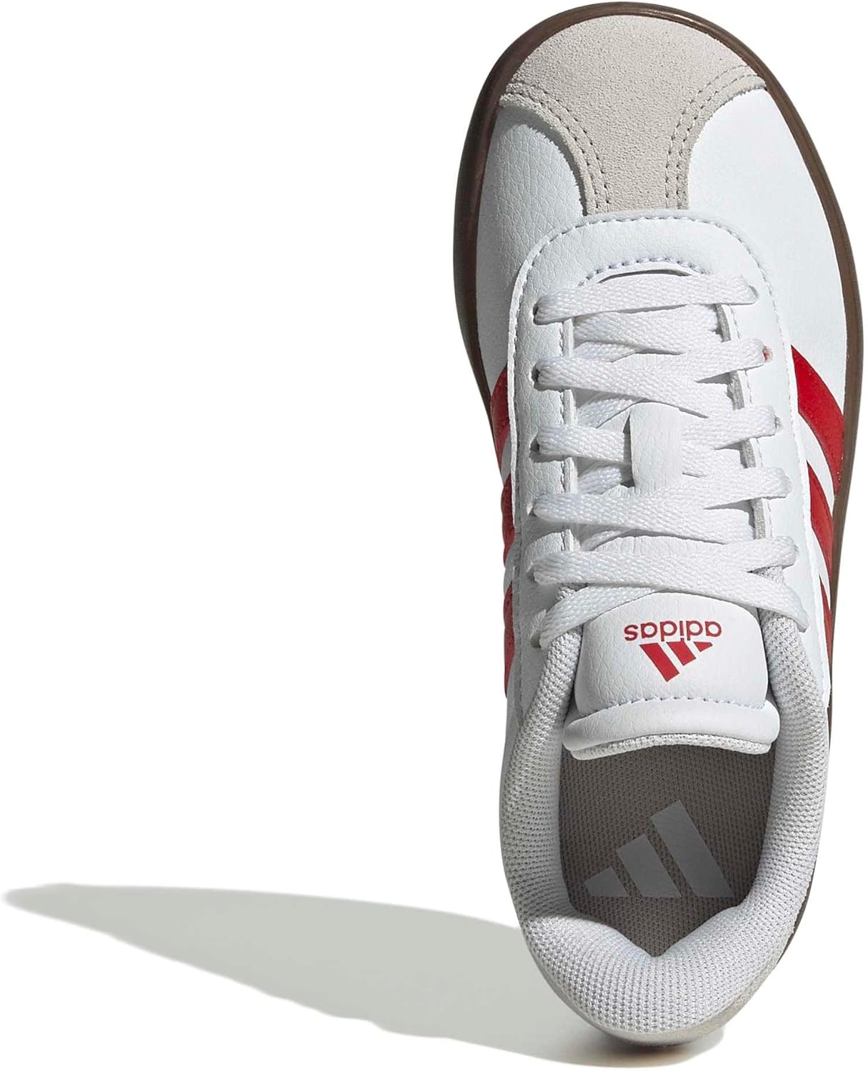 image:imageAdidas UnisexChild Vl Court BoldWhiteBetter ScarletGrey