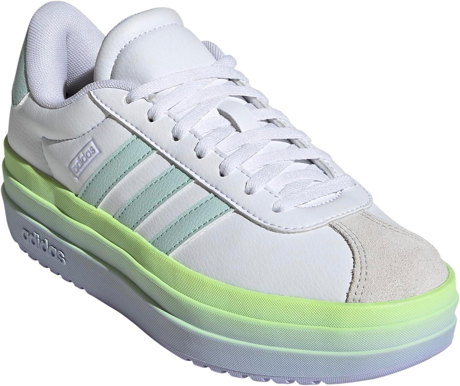 image:imageAdidas UnisexChild Vl Court BoldWhiteHalo MintViolet Tone