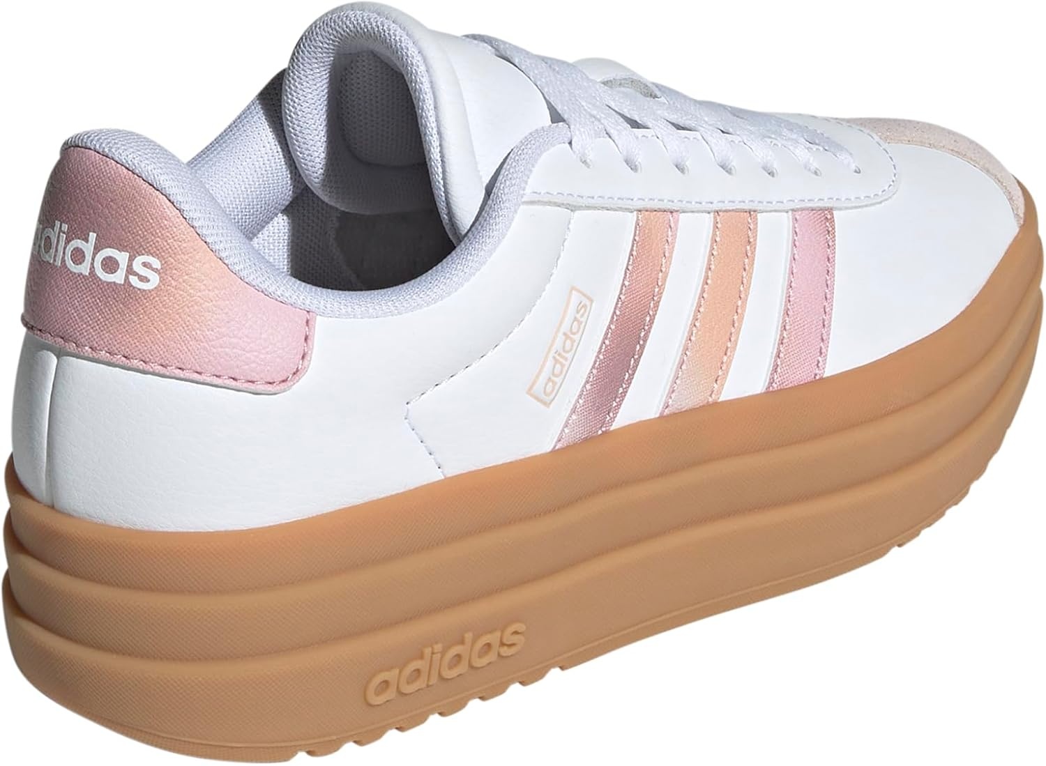 image:imageAdidas UnisexChild Vl Court BoldWhitePowder CoralGum
