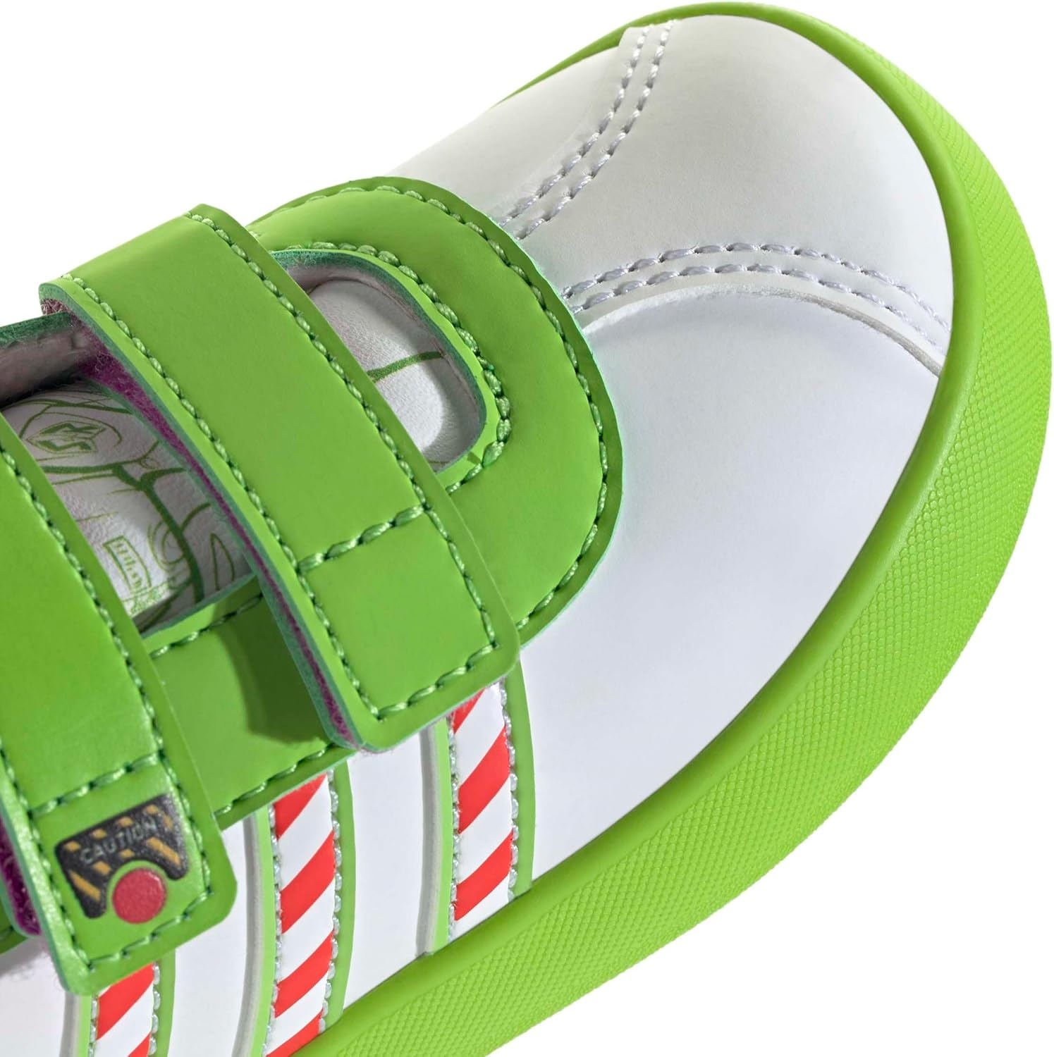 image:imageAdidas UnisexChild Vl Court BoldWhiteSemi Solar Green