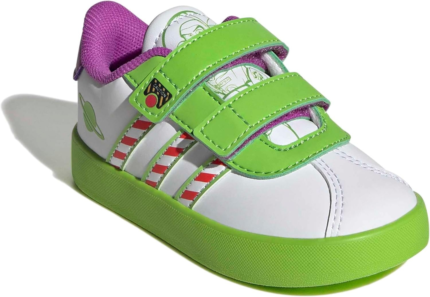 image:imageAdidas UnisexChild Vl Court BoldWhiteSemi Solar Green