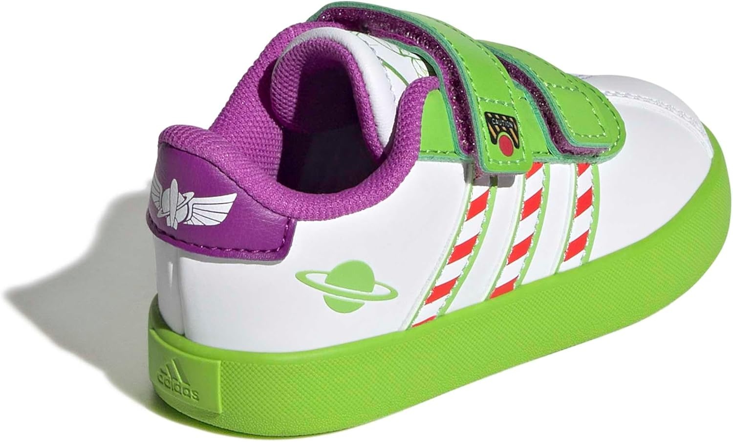 image:imageAdidas UnisexChild Vl Court BoldWhiteSemi Solar Green