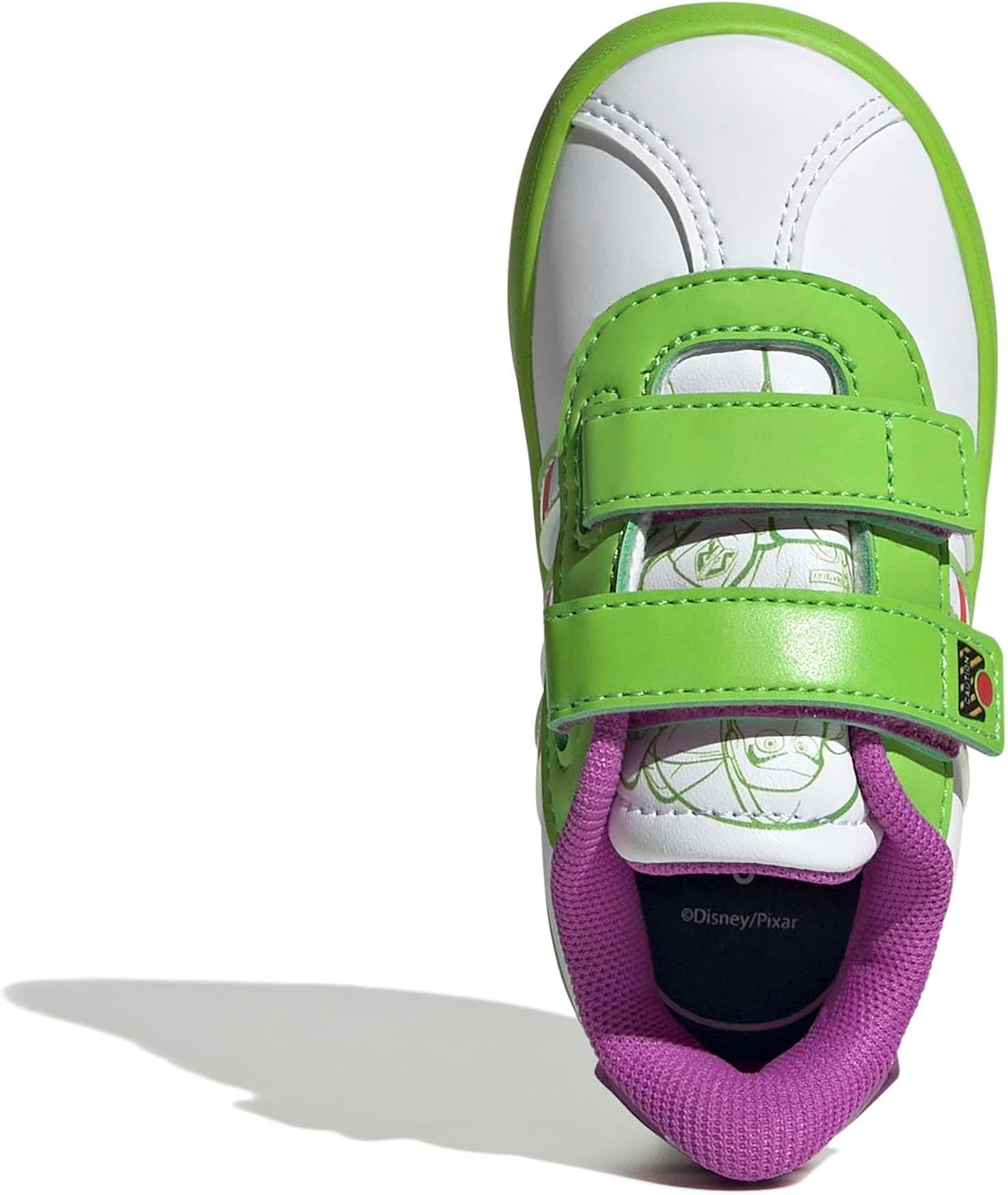 image:imageAdidas UnisexChild Vl Court BoldWhiteSemi Solar Green