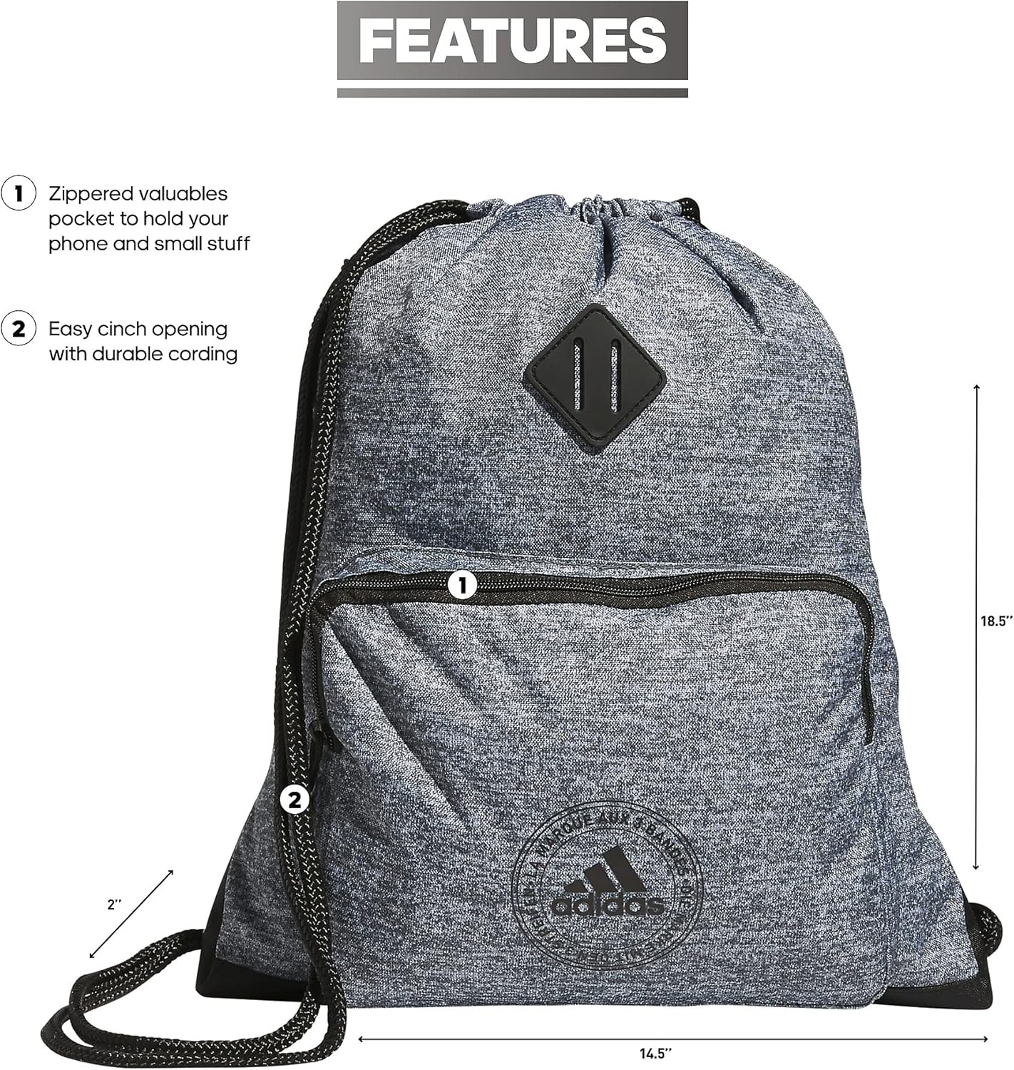 image:imageClassic 3S 20 SackpackJersey Onix GreyBlack