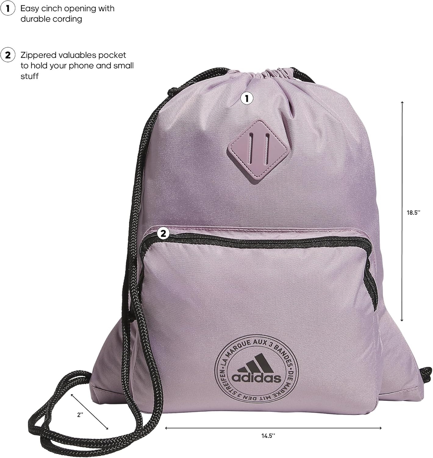 image:imageClassic 3S 20 SackpackPreloved Fig PurpleBlack