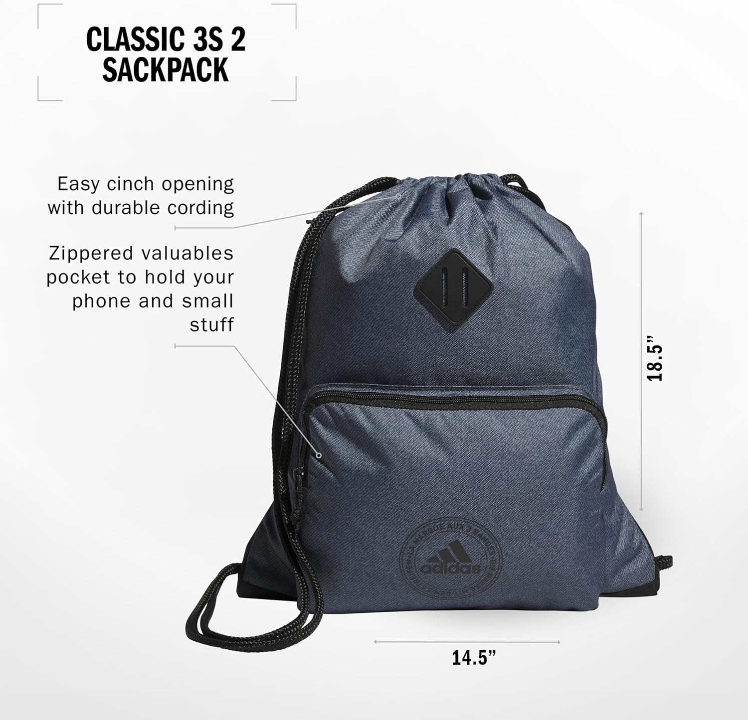 image:imageClassic 3S 20 SackpackTwill Onix GreyBlack