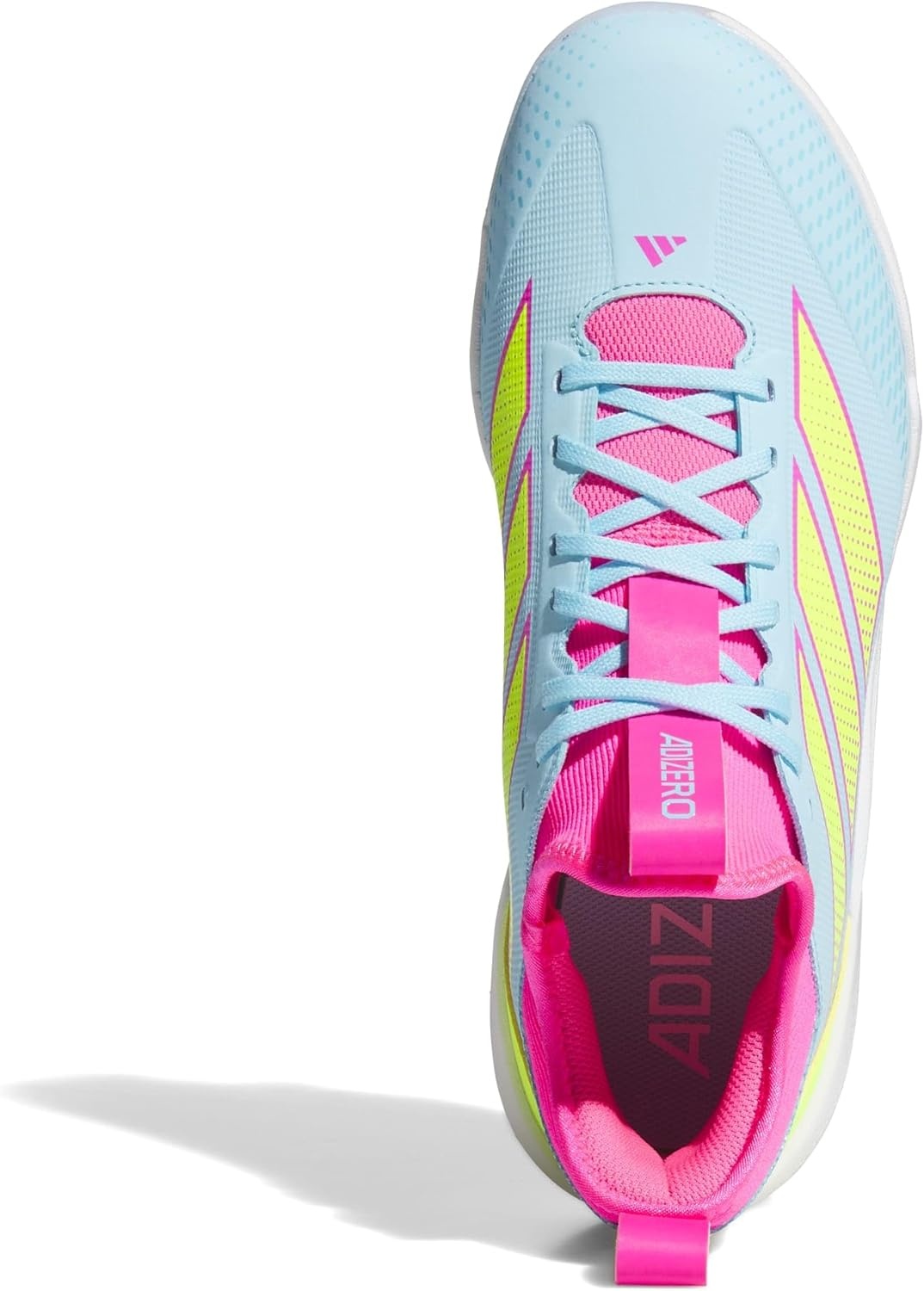image:imageadidas Adizero Impact 20 TPU Baseball CleatsBliss BlueLucid LemonLucid Pink