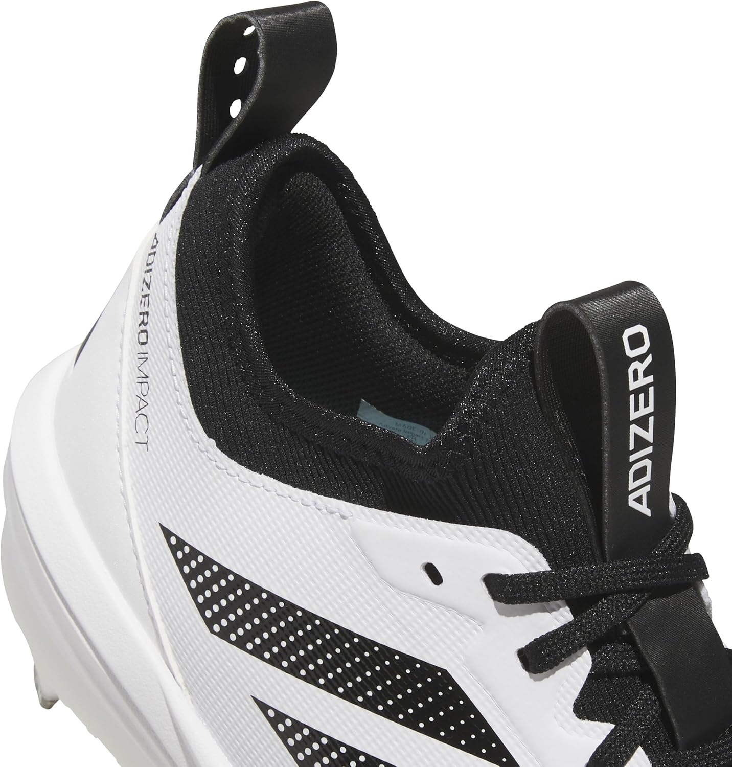image:imageadidas Adizero Impact 20 TPU Baseball CleatsWhiteBlackBlack