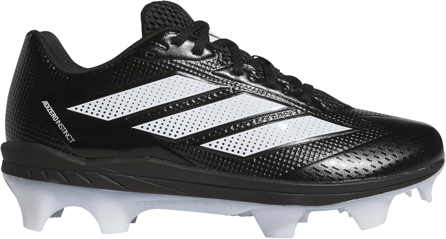 image:imageadidas Adizero Instict TPU 20 Softball CleatsBlackWhiteWhite