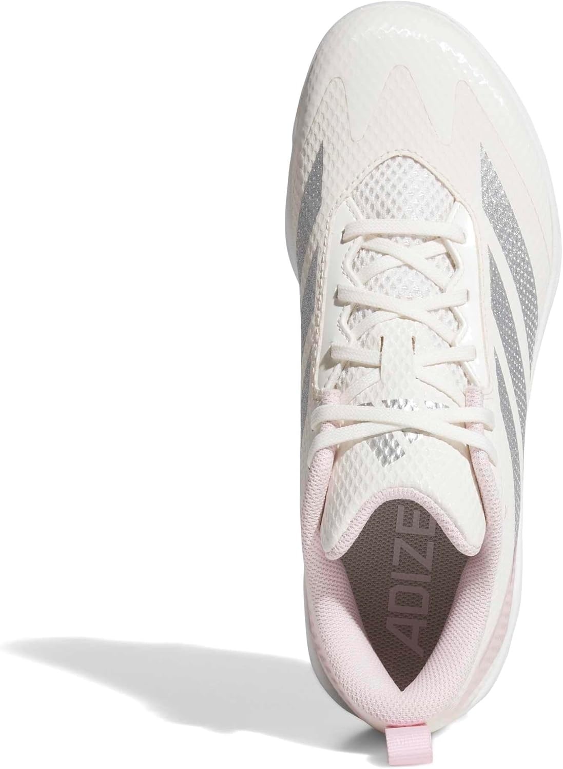 image:imageadidas Adizero Instict TPU 20 Softball CleatsChalk WhiteSilver MetallicClear Pink