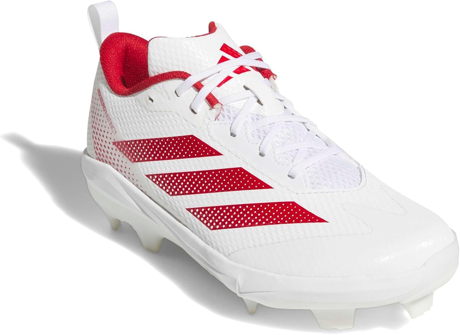 image:imageadidas Adizero Instict TPU 20 Softball CleatsWhiteTeam Power RedTeam Power Red