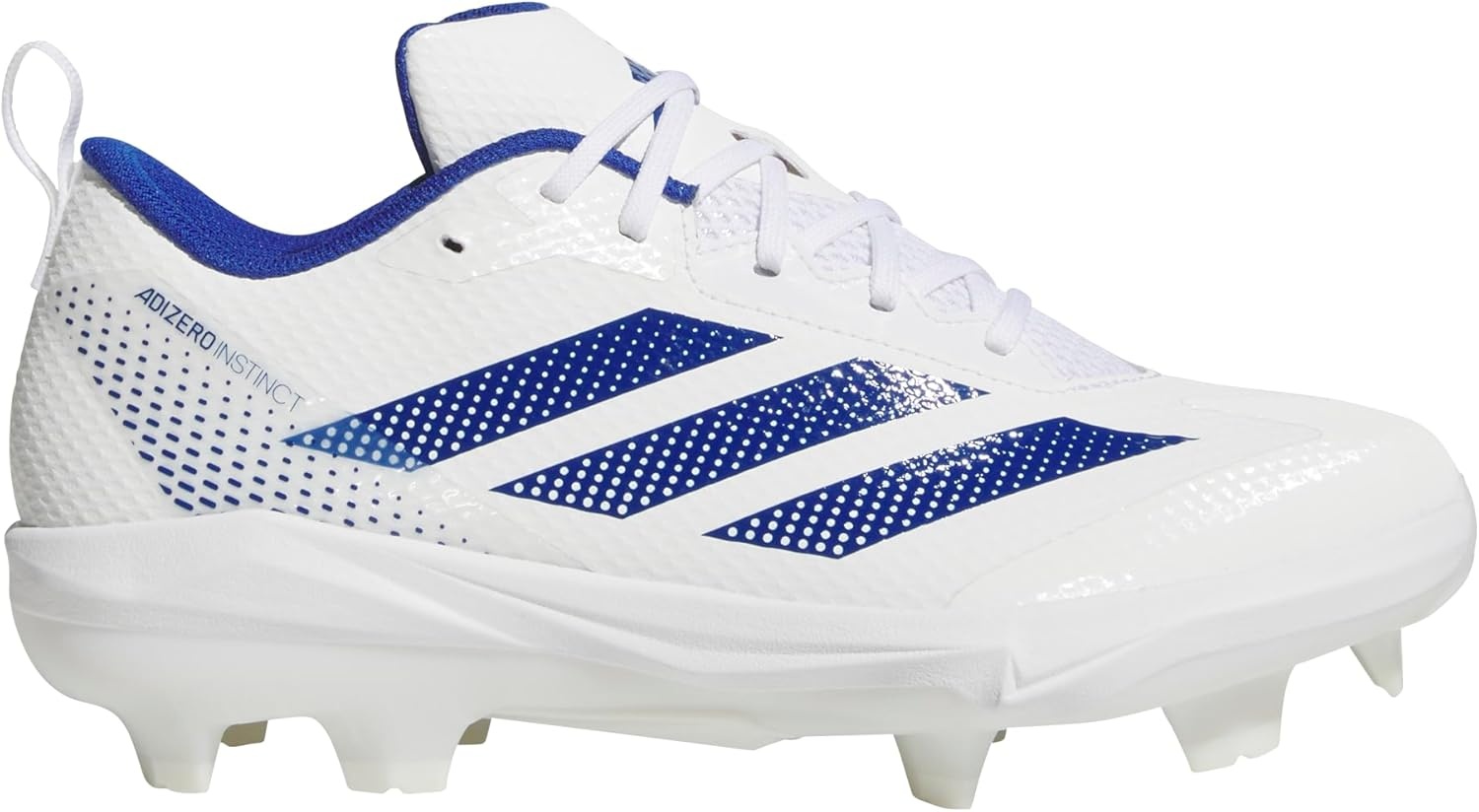 image:imageadidas Adizero Instict TPU 20 Softball CleatsWhiteTeam Royal BlueTeam Royal Blue
