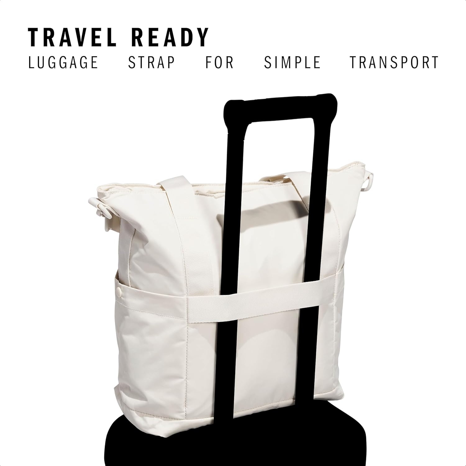 image:imageadidas All Me Tote Bag Everyday Carryall with Crossbody StrapAlumina BeigeGrey Four2