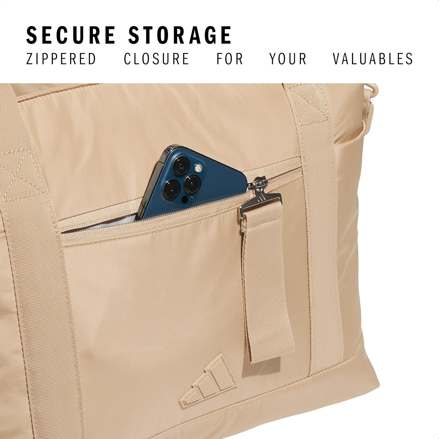image:imageadidas All Me Tote Bag Everyday Carryall with Crossbody StrapWarm Sandstone Beige