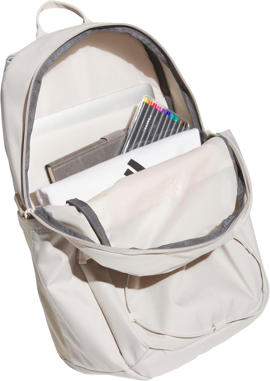 image:imageadidas Amplifier Backpack for Laptop School and Gym 28LAlumina BeigeRose GoldBungie