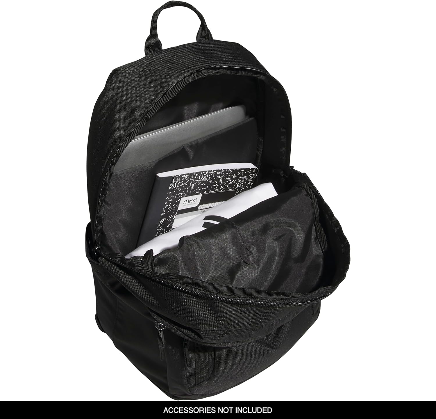 image:imageadidas Amplifier Backpack for Laptop School and Gym 28LBlackWhiteRegular