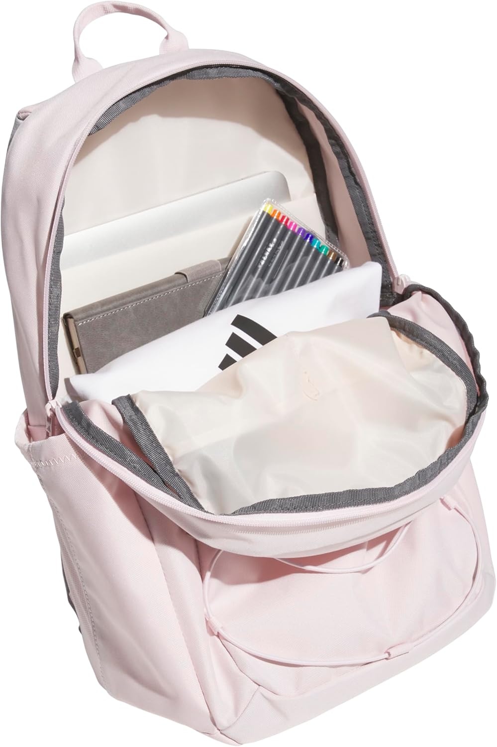 image:imageadidas Amplifier Backpack for Laptop School and Gym 28LDistilled PinkDual Lilac PurpleBungie