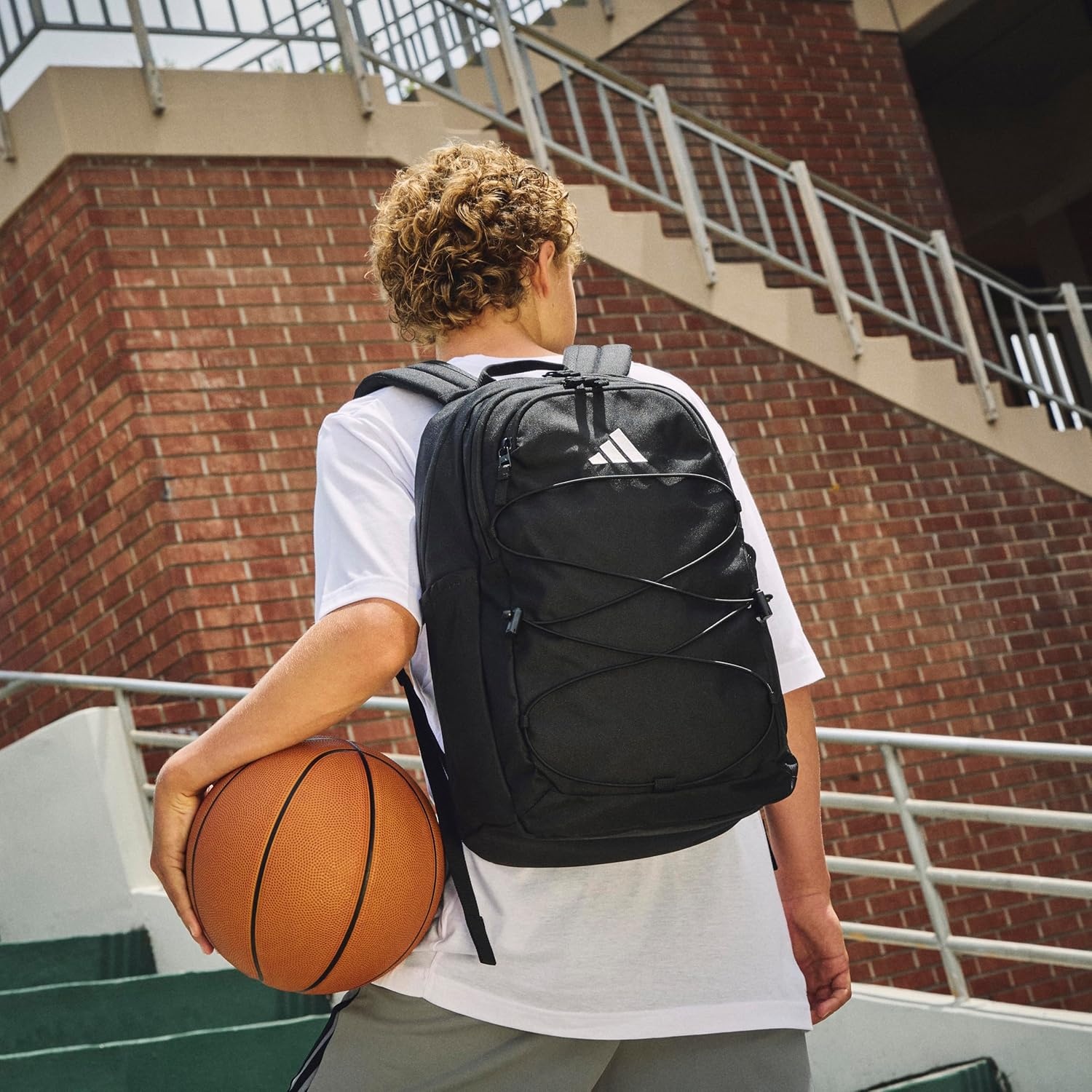 image:imageadidas Amplifier Backpack for Laptop School and Gym 28LMaroonBlackBungie
