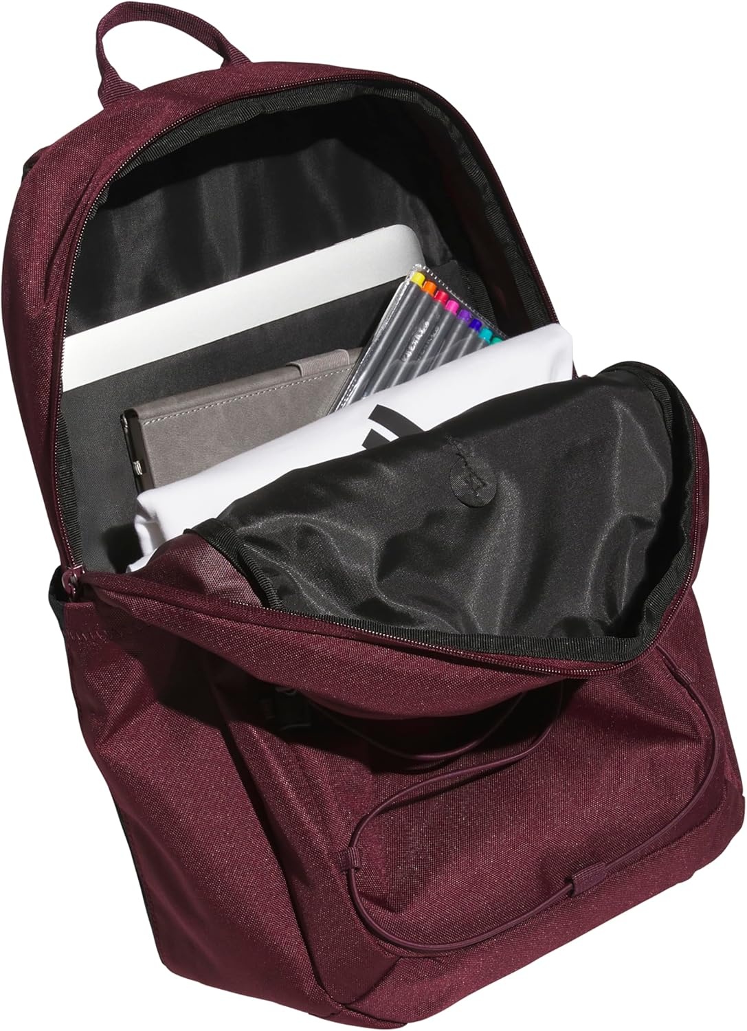 image:imageadidas Amplifier Backpack for Laptop School and Gym 28LMaroonBlackBungie
