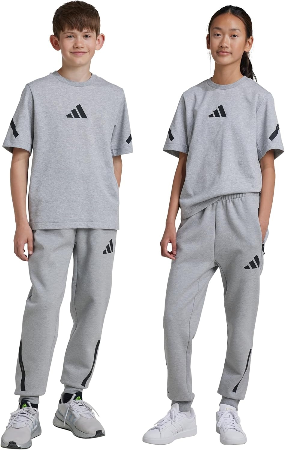 image:imageadidas Baby Girls ZneMedium Grey HeatherBlack