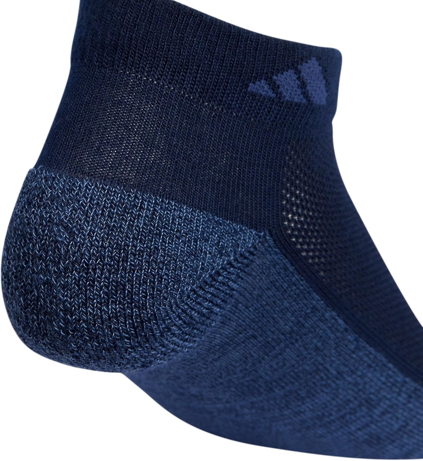image:imageadidas Boys Cushioned Angle Stripe Low Cut Socks 6Pack Little KidBig KidAdultWhiteCollegiate NavyWonder Steel BlueStripe