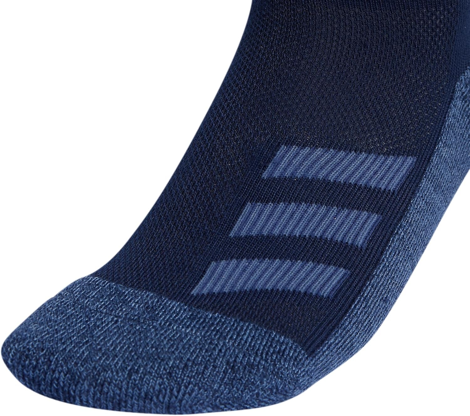 image:imageadidas Boys Cushioned Angle Stripe Low Cut Socks 6Pack Little KidBig KidAdultWhiteCollegiate NavyWonder Steel BlueStripe