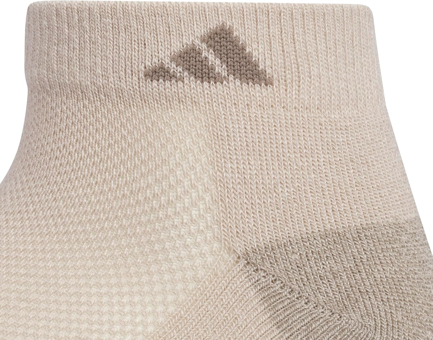 image:imageadidas Boys Cushioned Angle Stripe Low Cut Socks 6Pack Little KidBig KidAdultWonder BeigeCool Light HeatherEarth Strata Brown