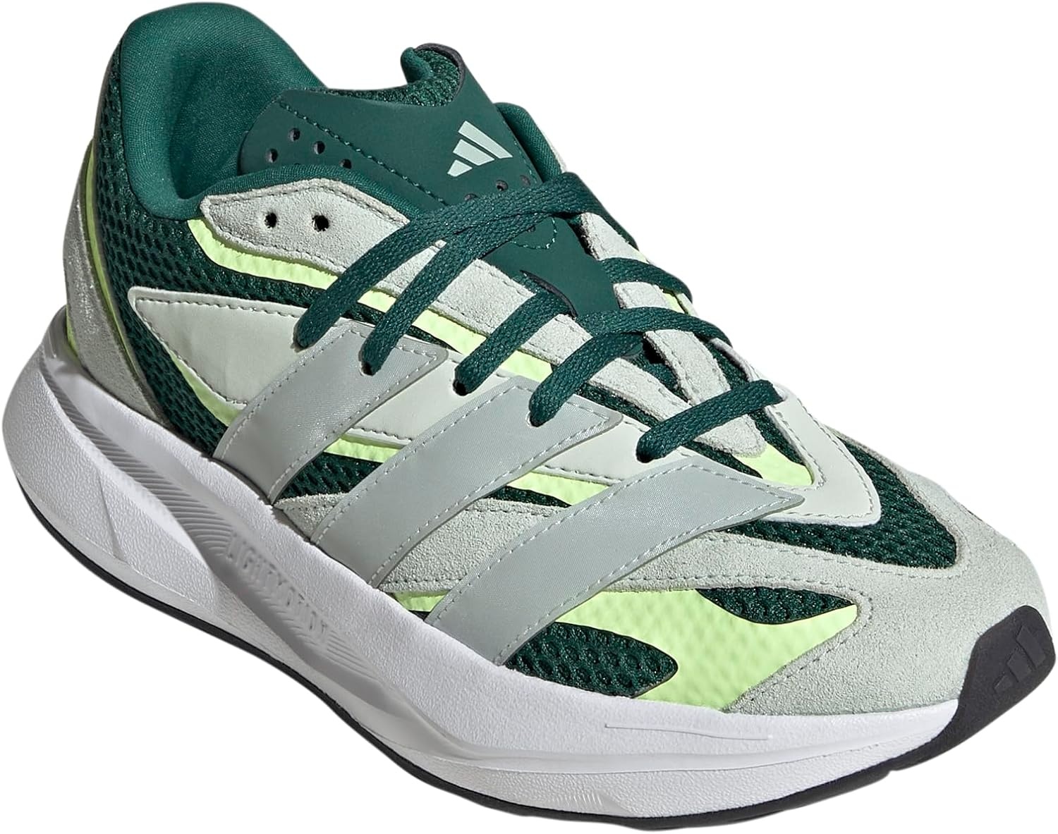 image:imageadidas Boys Lightblaze Lace Up SneakersCollegiate GreenLinen Green MetLinen Green