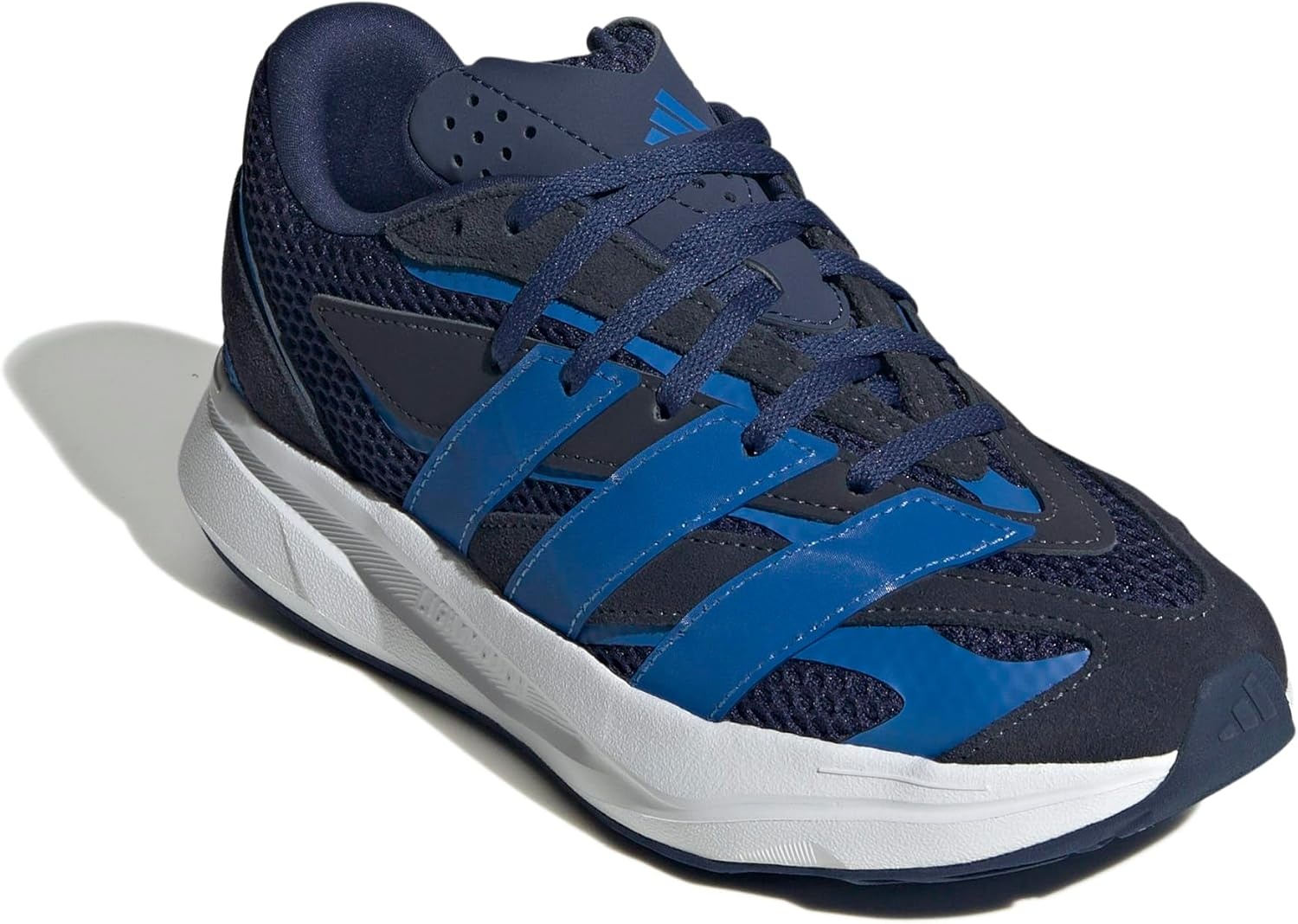 image:imageadidas Boys Lightblaze Lace Up SneakersDark BlueBright RoyalInk