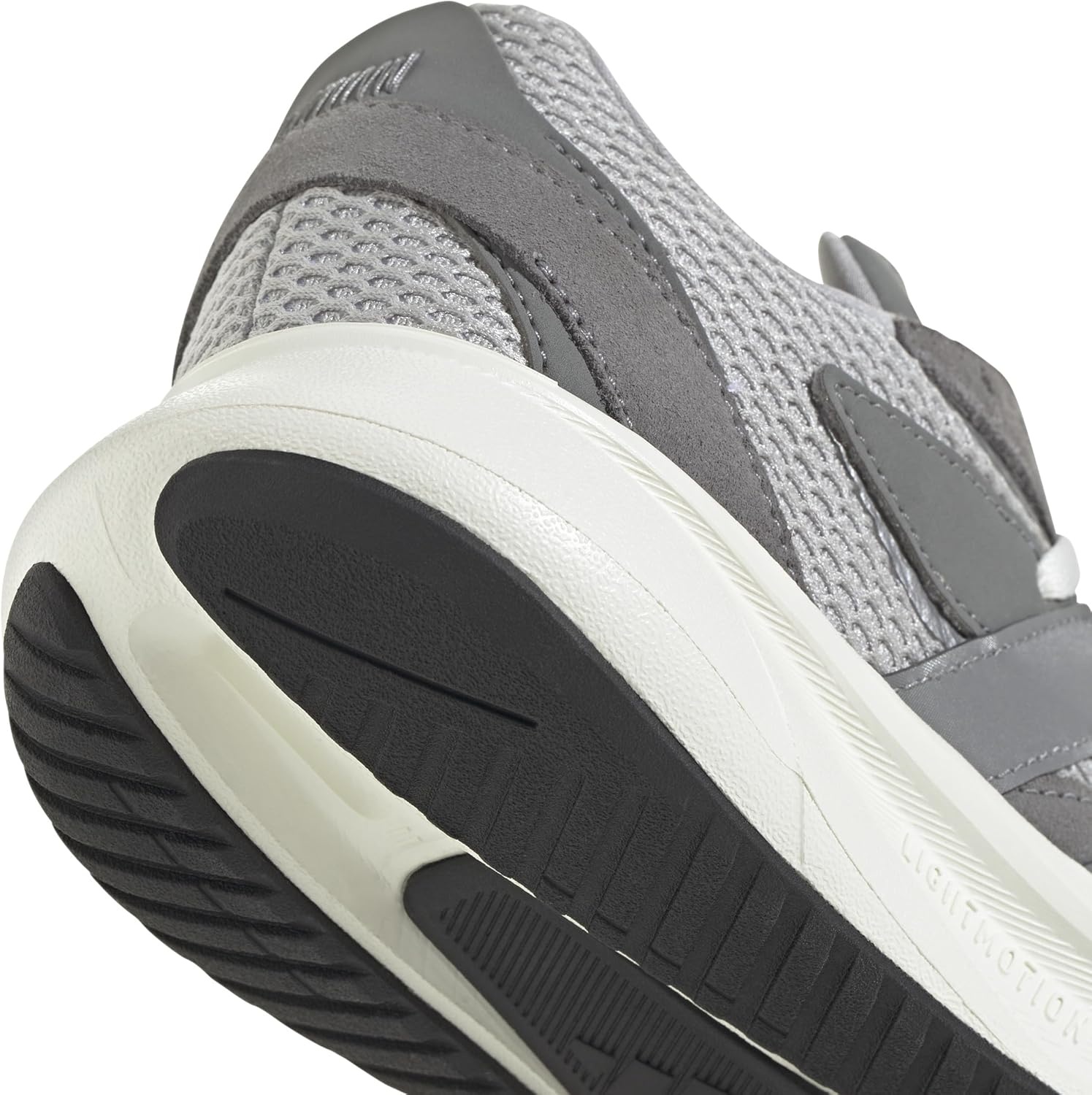 image:imageadidas Boys Lightblaze Lace Up SneakersGreyGreySilver Metallic