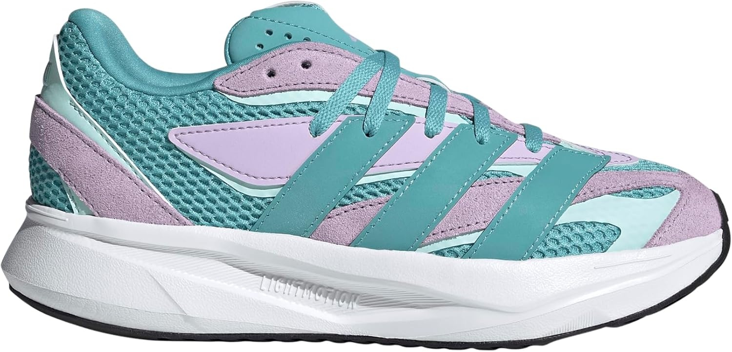 image:imageadidas Boys Lightblaze Lace Up SneakersMint TonMint TonPowder Plum