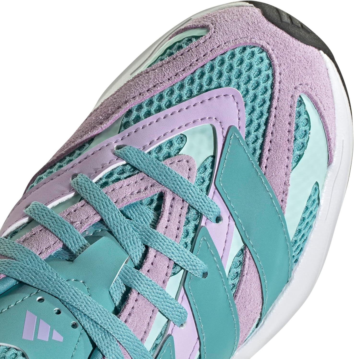 image:imageadidas Boys Lightblaze Lace Up SneakersMint TonMint TonPowder Plum