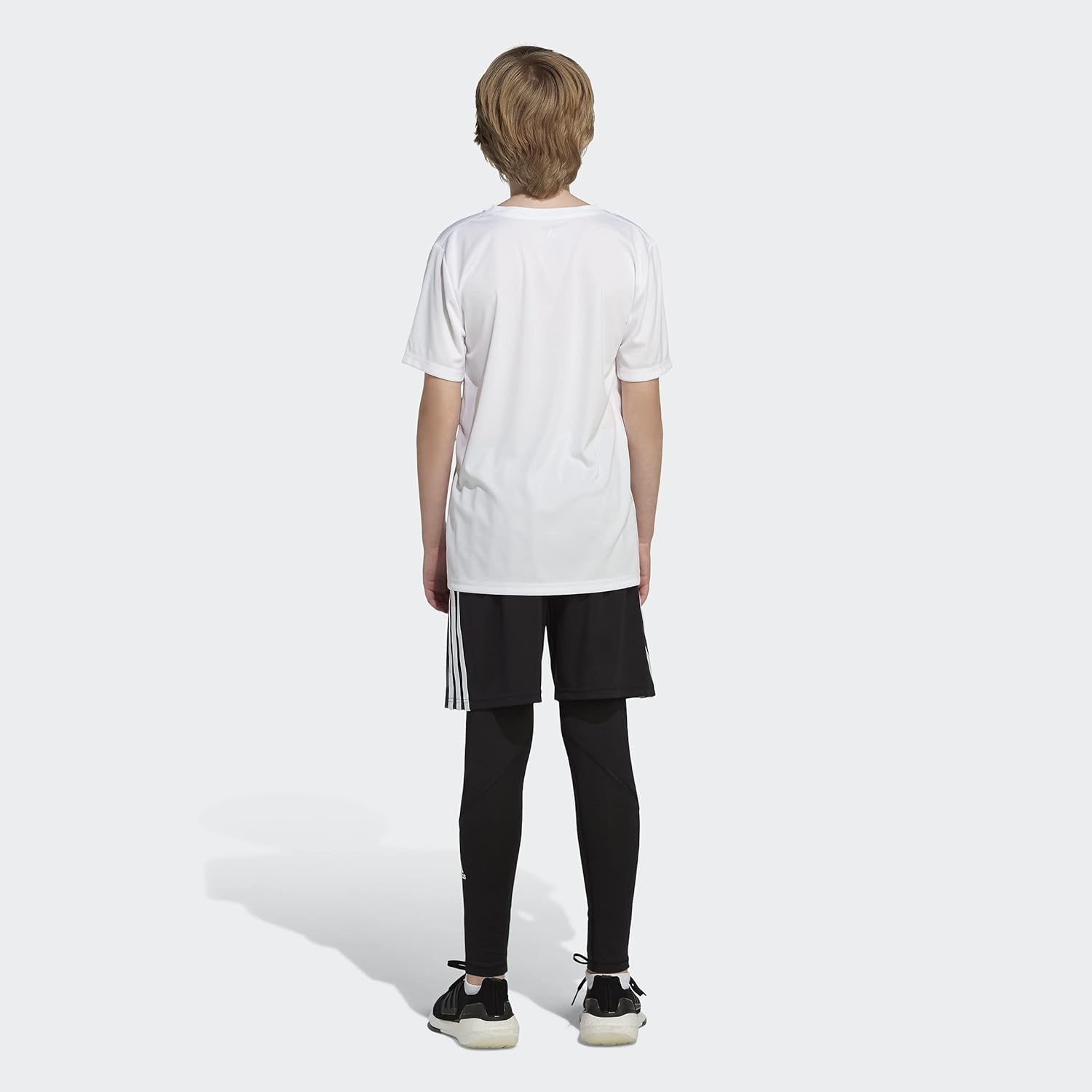 image:imageadidas Boys Short Sleeve Aeroready Performance Logo Tee TShirtWhite
