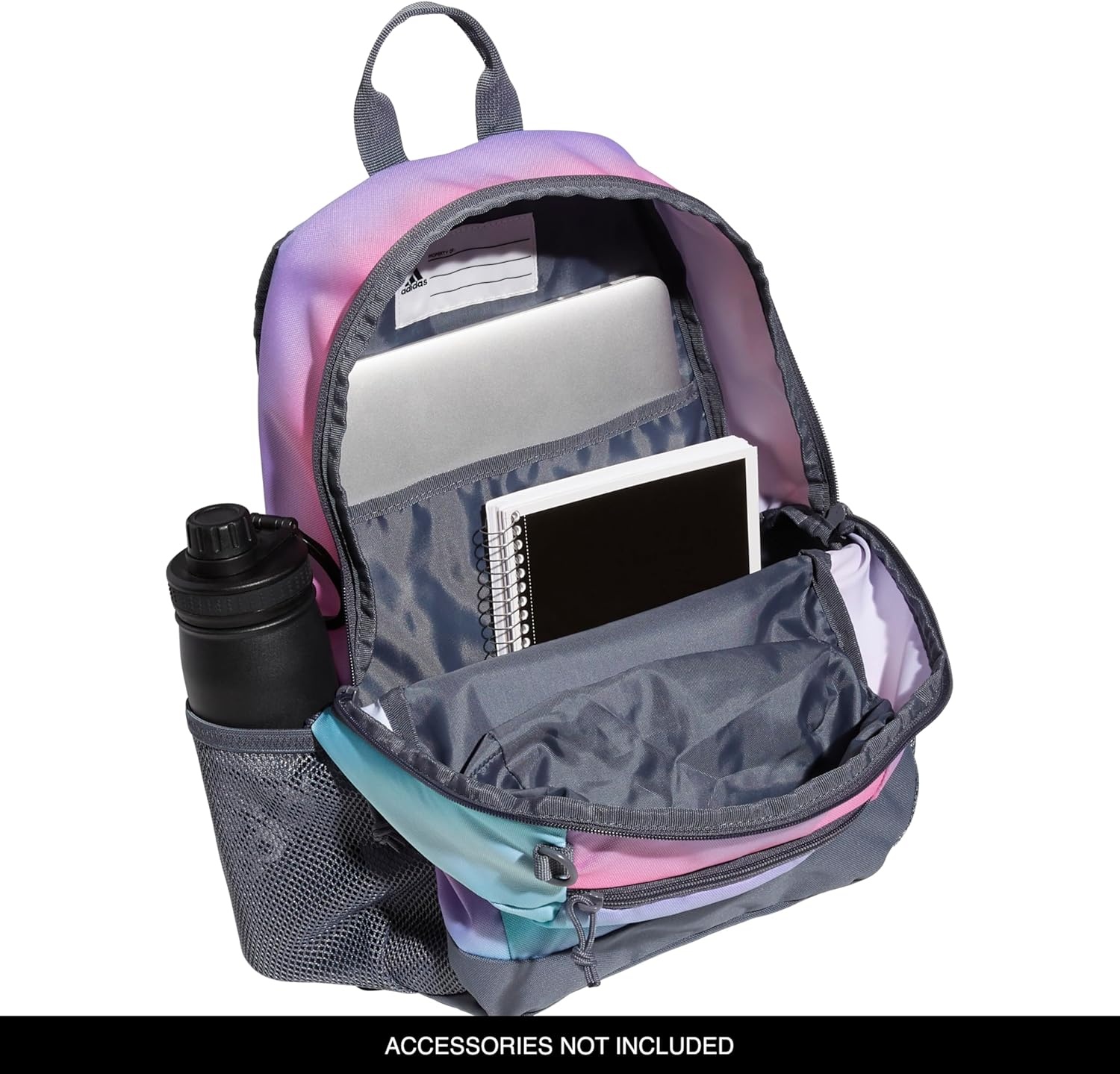 image:imageadidas Creator School Backpack for Girls amp Boys Durable BookbagGradient Rose Tone PinkOnix Grey