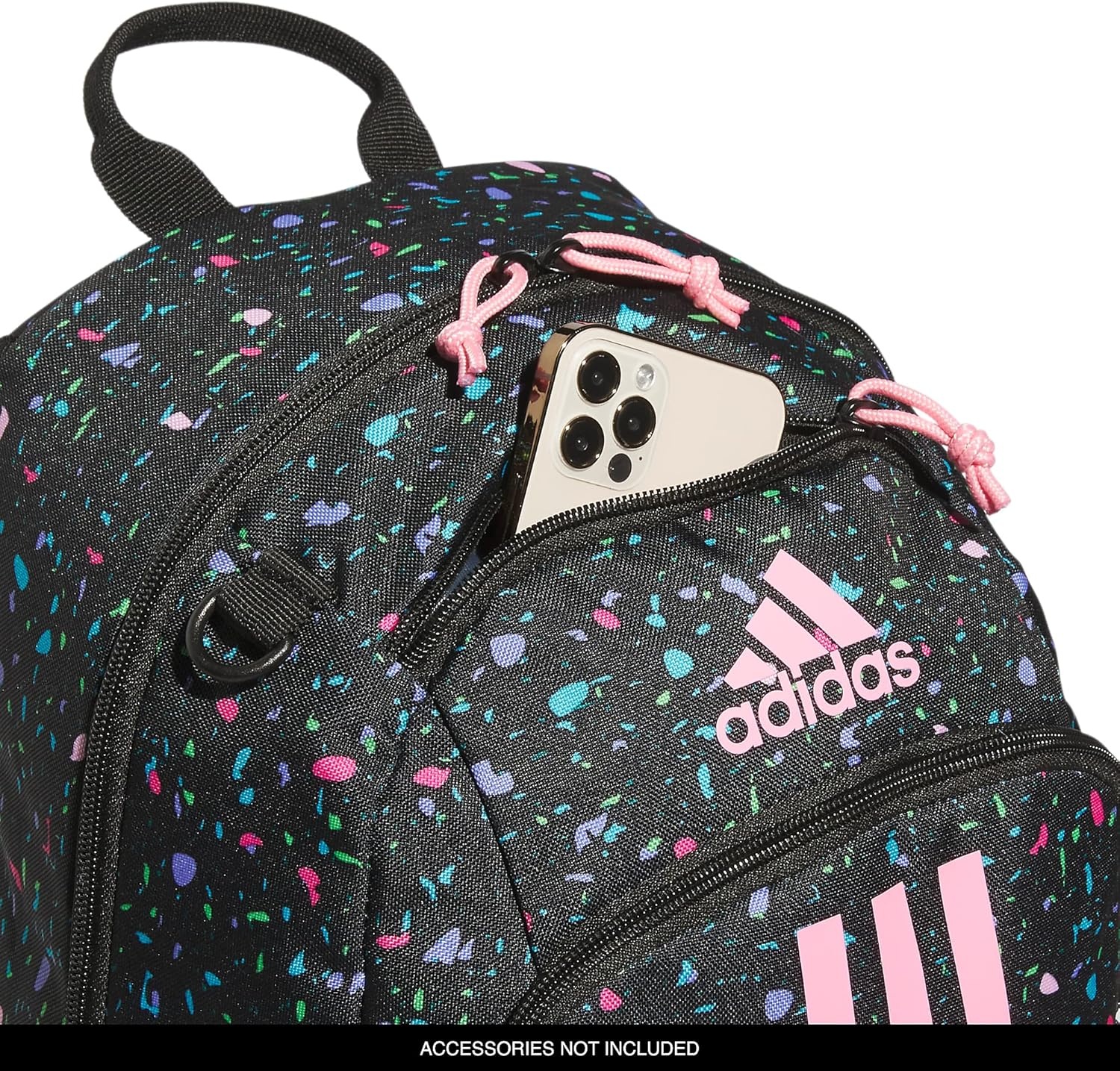 image:imageadidas Creator School Backpack for Girls amp Boys Durable BookbagSpeckle BlackBliss PinkBlack